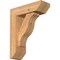 Ekena Millwork Funston Slat Smooth Bracket w/ Offset Brace, Western Red Cedar, 5 1/2"W x 16"D x 20"H BKT0604X16X20FST06SWR - alternate 1